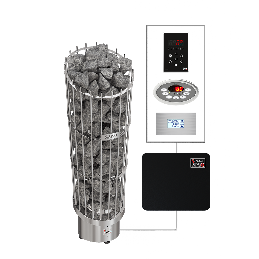 SAWO sauna heaters tower Phoenix Round NS